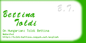 bettina toldi business card